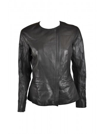 Laverapelle Women's Genuine Lambskin Leather Jacket (Fencing Jacket) - 1521731