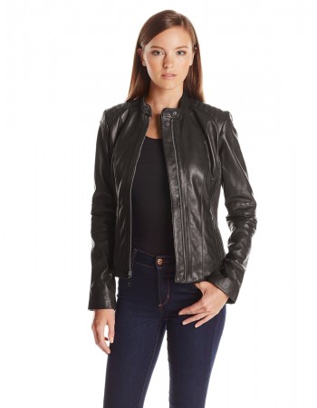 Laverapelle Women's Genuine Lambskin Leather Jacket (Fencing Jacket) - 1521699