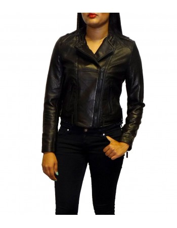 Laverapelle Women's Genuine Lambskin Leather Jacket (Fencing Jacket) - 1521730