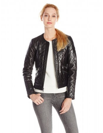 Laverapelle Women's Genuine Lambskin Leather Jacket (Quilted Jacket) - 1521717