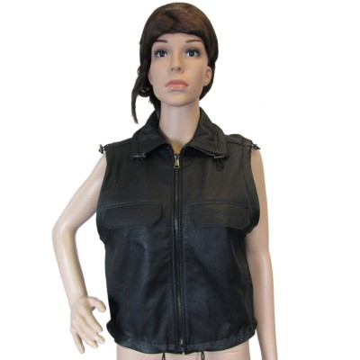 Laverapelle Women's Genuine Lambskin Leather Waist (Biker Vest) - 1523742