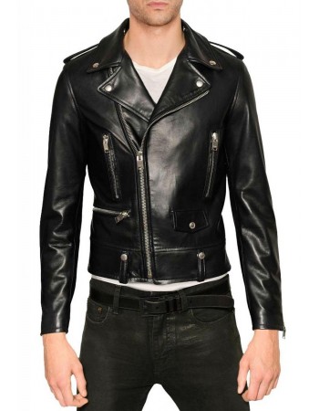 Laverapelle Men's Genuine Cowhide Leather Jacket (Double Rider Jacket) - 1501583