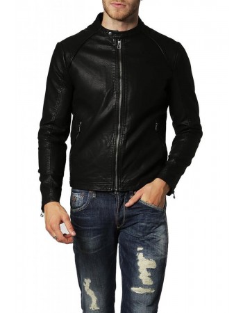 Laverapelle Men's Genuine Lambskin Leather Jacket (Racer Jacket) - 1501122 Laverapelle Men's Genuine Lambskin Leather Jacket (Racer Jacket) - 1501122