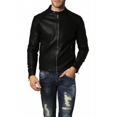 Laverapelle Men's Genuine Lambskin Leather Jacket (Racer Jacket) - 1501122