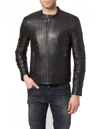 Laverapelle Men's Genuine Lambskin Leather Jacket (Racer Jacket) - 1501082 Laverapelle Men's Genuine Lambskin Leather Jacket (Racer Jacket) - 1501082