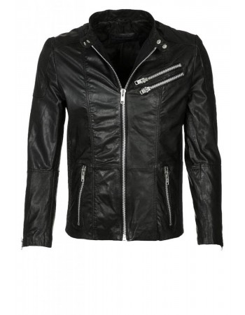 Laverapelle Men's Genuine Cowhide Leather Jacket (Racer Jacket) - 1501400