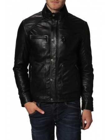 Laverapelle Men's Genuine Cowhide Leather Jacket (Fencing Jacket) - 1501234
