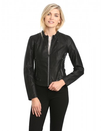 Laverapelle Women's Genuine Lambskin Leather Jacket (Fencing Jacket) - 1521747