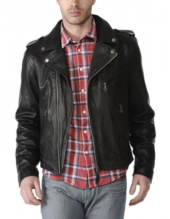 Laverapelle Men's Genuine Lambskin Leather Jacket (Double Rider Jacket) - 1501190