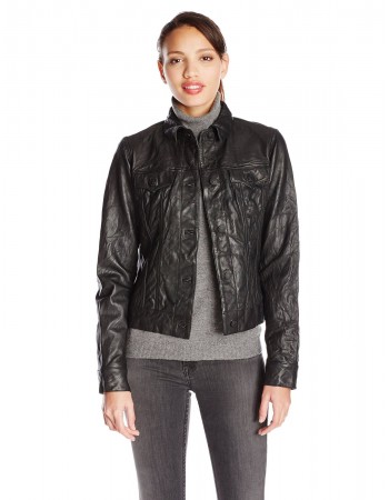 Laverapelle Women's Genuine Lambskin Leather Jacket (Regal Jacket) - 1521721