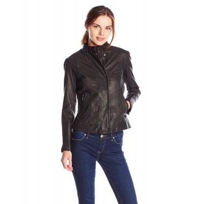 Laverapelle Women's Genuine Lambskin Leather Jacket (Fencing Jacket) - 1521690
