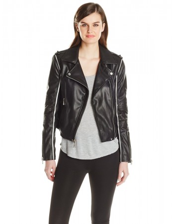 Laverapelle Women's Genuine Lambskin Leather Jacket (Double Rider Jacket) - 1521712
