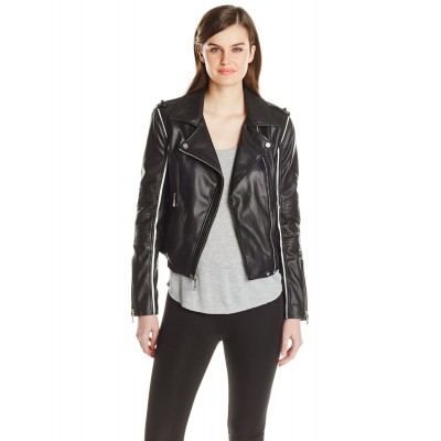 Laverapelle Women's Genuine Lambskin Leather Jacket (Double Rider Jacket) - 1521712