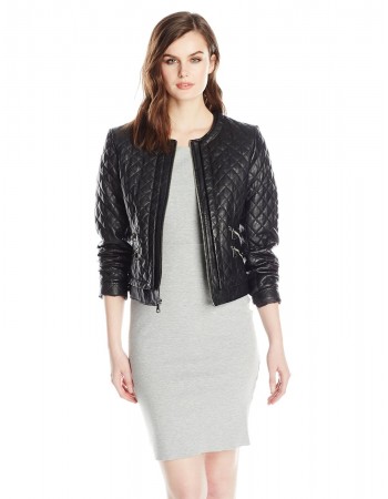 Laverapelle Women's Genuine Lambskin Leather Jacket (Quilted Jacket) - 1521711