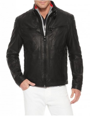 Laverapelle Men's Genuine Lambskin Leather Jacket (Racer Jacket) - 1501156 Laverapelle Men's Genuine Lambskin Leather Jacket (Racer Jacket) - 1501156
