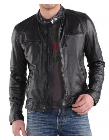 Laverapelle Men's Genuine Lambskin Leather Jacket (Racer Jacket) - 1501220 Laverapelle Men's Genuine Lambskin Leather Jacket (Racer Jacket) - 1501220