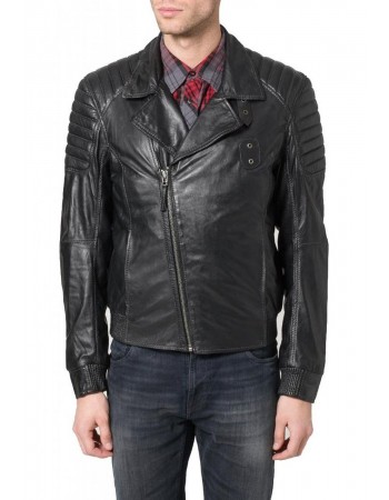 Laverapelle Men's Genuine Lambskin Leather Jacket (Double Rider Jacket) - 1501380