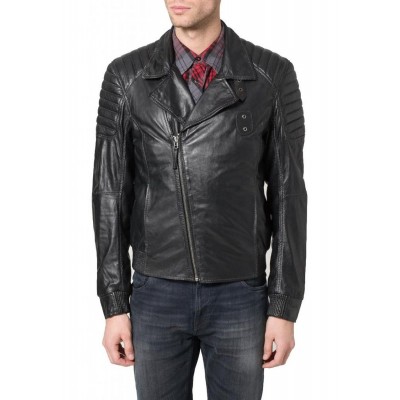 Laverapelle Men's Genuine Lambskin Leather Jacket (Double Rider Jacket) - 1501380