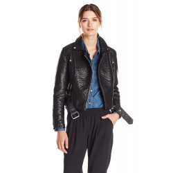 Laverapelle Women's Genuine Cowhide Leather Jacket (Double Rider Jacket) - 1521700