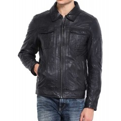 Laverapelle Men's Genuine Lambskin Leather Jacket (Regal Jacket) - 1501205