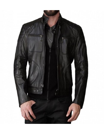 Laverapelle Men's Genuine Lambskin Leather Jacket (Fencing Jacket) - 1501366