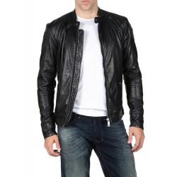 Laverapelle Men's Genuine Lambskin Leather Jacket (Classic Jacket) - 1501011
