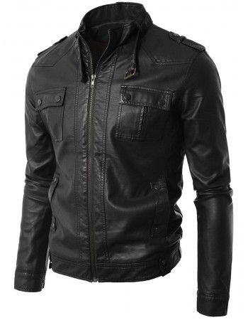 Laverapelle Men's Genuine Cowhide Leather Jacket (Regal Jacket) - 1501652