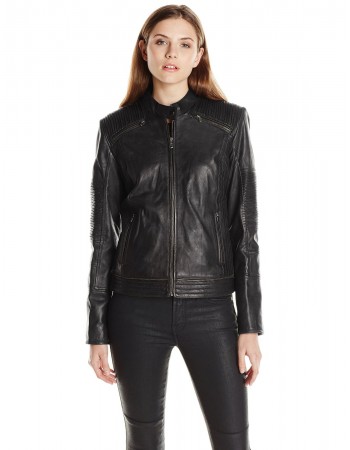 Laverapelle Women's Genuine Lambskin Leather Jacket (Fencing Jacket) - 1521761