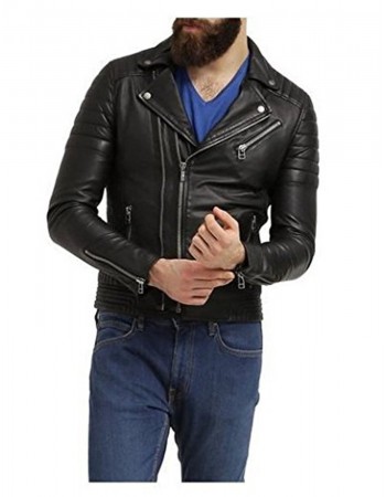 Laverapelle Men's Genuine Lambskin Leather Jacket (Double Rider Jacket) - 1501508