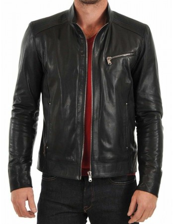 Laverapelle Men's Genuine Lambskin Leather Jacket (Racer Jacket) - 1501447 Laverapelle Men's Genuine Lambskin Leather Jacket (Racer Jacket) - 1501447