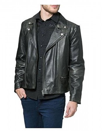 Laverapelle Men's Genuine Lambskin Leather Jacket (Double Rider Jacket) - 1501120