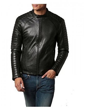 Laverapelle Men's Genuine Lambskin Leather Jacket (Fencing Jacket) - 1501417