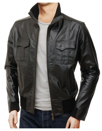 Laverapelle Men's Genuine Lambskin Leather Jacket (Bomber Jacket) - 1501466