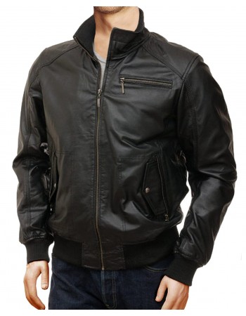 Laverapelle Men's Genuine Lambskin Leather Jacket (Bomber Jacket) - 1501467