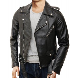 Laverapelle Men's Genuine Lambskin Leather Jacket (Double Rider Jacket) - 1501428