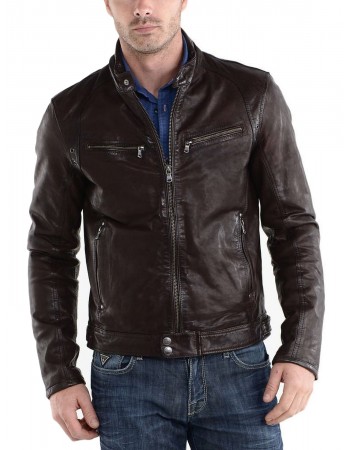 Laverapelle Men's Genuine Lambskin Leather Jacket (Racer Jacket) - 1501233 Laverapelle Men's Genuine Lambskin Leather Jacket (Racer Jacket) - 1501233