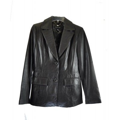 Laverapelle Women's Genuine Lambskin Leather Coat (Blazer Coat) - 1521714