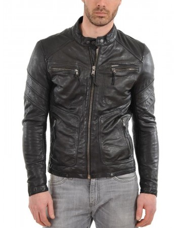 Laverapelle Men's Genuine Lambskin Leather Jacket (fencing Jacket) - 1501501