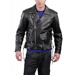 Laverapelle Men's Genuine Lambskin Leather Jacket (Double Rider Jacket) - 1501561