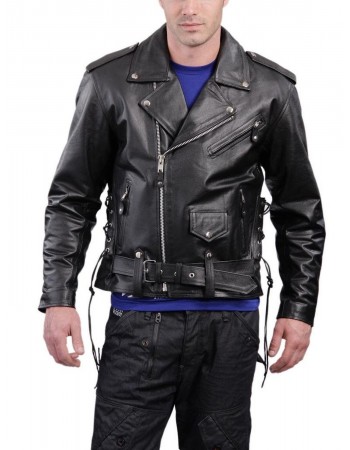 Laverapelle Men's Genuine Lambskin Leather Jacket (Double Rider Jacket) - 1501561