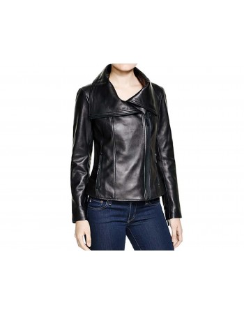 Laverapelle Women's Genuine Lambskin Leather Jacket (Fencing Jacket) - 1521705