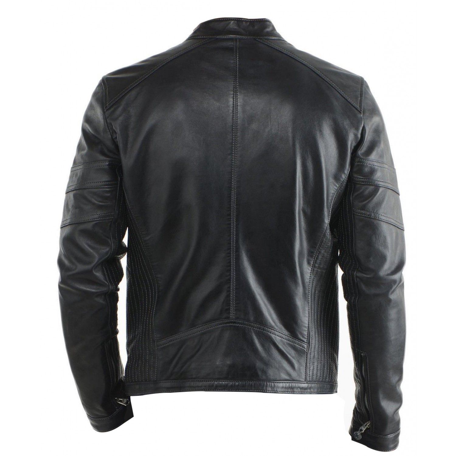 Laverapelle Mens Genuine Lambskin Leather Jacket Black, Regal Jacket 1501473
