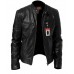 Laverapelle Men's Sword Black Genuine Lambskin Leather Biker Jacket (Racer Jacket) - 1501533
