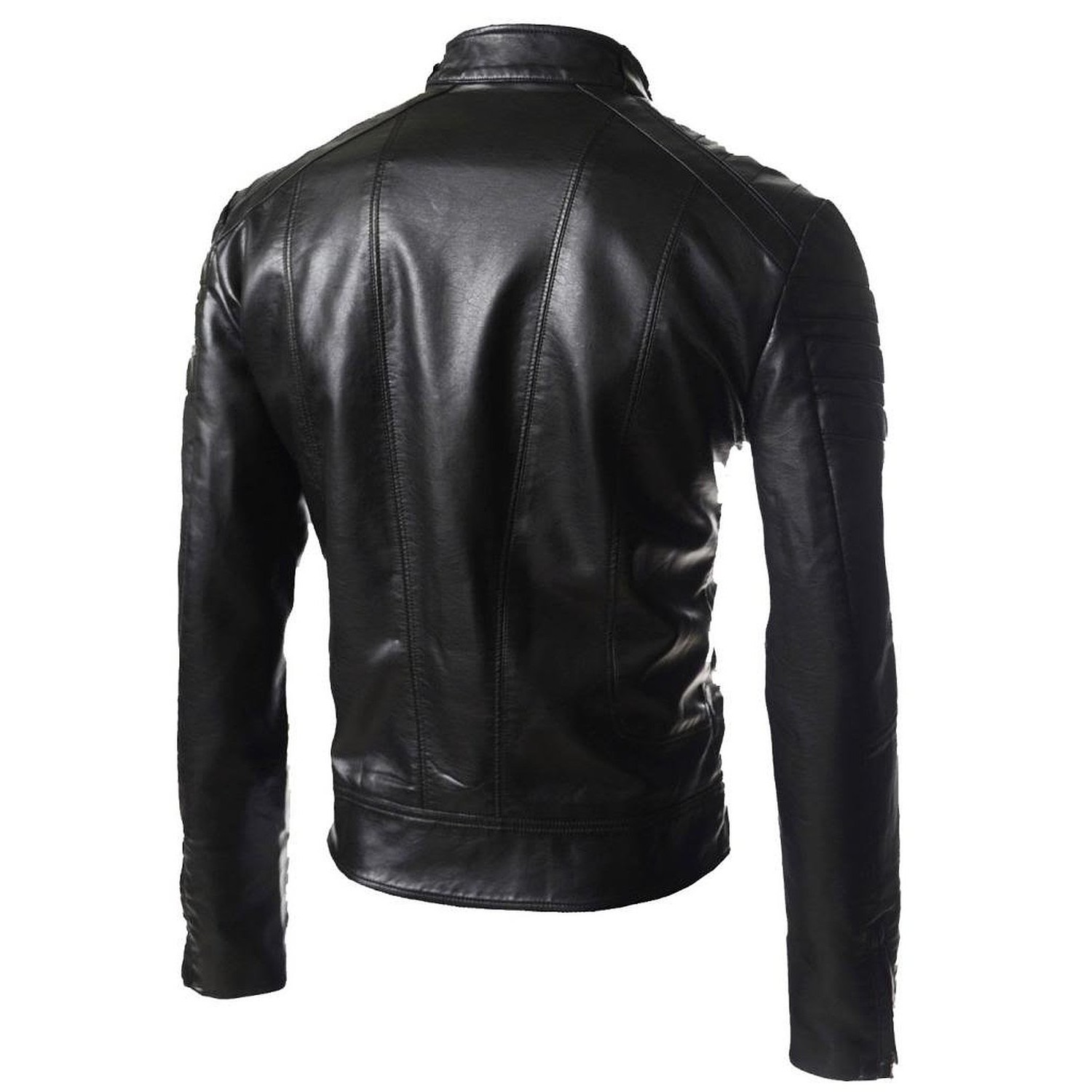 Laverapelle Mens Genuine Lambskin Leather Jacket Black, Aviator Jacket 1501378