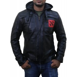 Laverapelle Men's Genuine Lambskin Leather Jacket (Hooded) - dota2