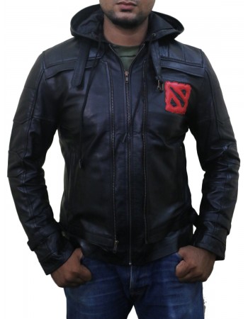 Laverapelle Men's Genuine Lambskin Leather Jacket (Hooded) - dota2