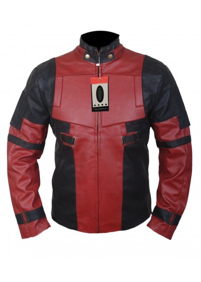 Laverapelle Men's Deadpool Ryan Reynolds Genuine Leather Jacket (Fencing Jacket) - 1501847