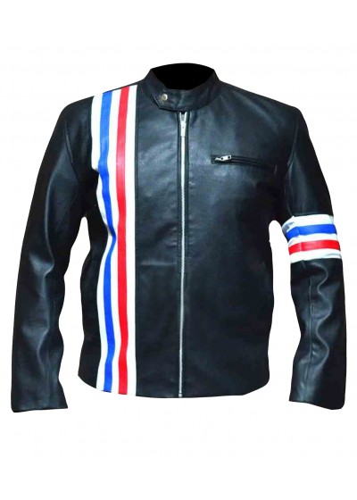 Laverapelle Men's Easy Rider Peter Fonda Genuine Cow Leather Biker Jacket (Racer Jacket) - 1501800