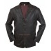 Laverapelle Men's 3 Button Vintage Real Cowhide Leather Stylish Coat (Blazer Coat) - 1502801