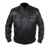 Laverapelle Men's Sheep Leather Bomber Biker Jacket 6 Front Pockets (Officer Jacket) - 1501795